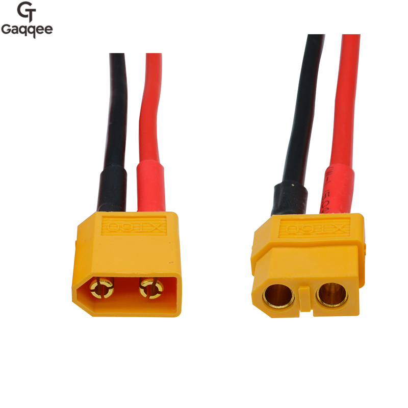 Drone Battery Connector - หัวต่อ XT60 แบบตัวผู้ตัวเมีย 1/5/10 ชิ้น พร้อมสายซิลิโคน