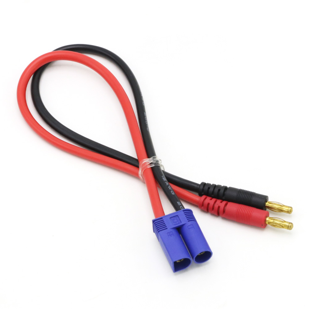 Drone Battery Connector - สายชาร์จแบบปลั๊กกล้วยชุบทองขนาด 4 มม. พร้อมขั้วต่อ EC5 จำนวน