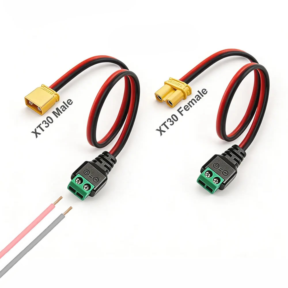 Drone Battery Connector - ขั้วต่อ XT30 ตัวผู้ ตัวเมีย แบบไม่ต้องบัดกรี 2