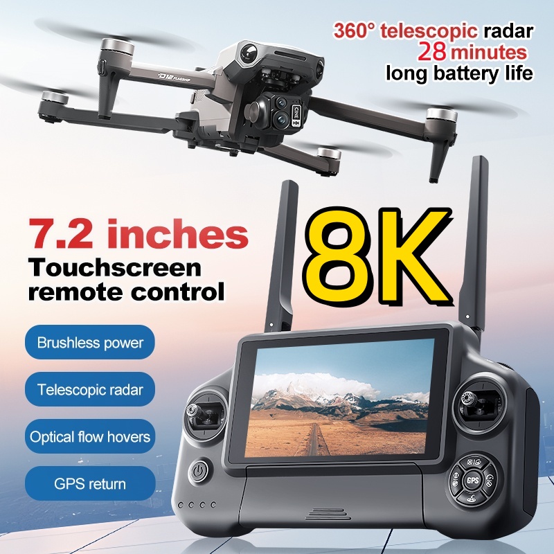 โดรนควอดคอปเตอร์ 8K 3 แกนกันสั - Drone Battery Box บทวิจารณ์และราคา
