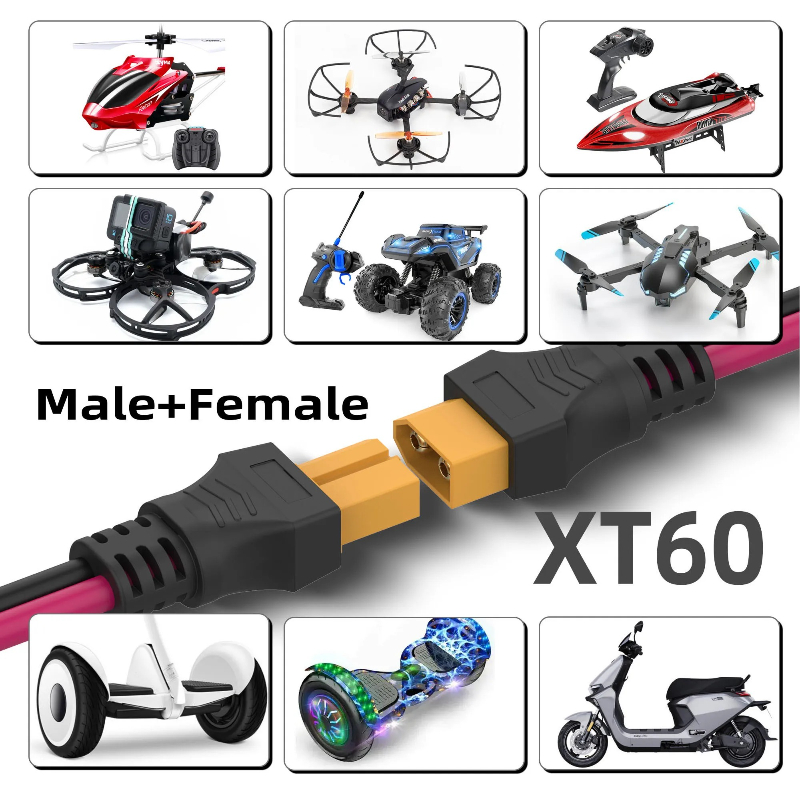 สายต่อขยาย XT60 12AWG สาย XT60 - Drone Battery Connector บทวิจารณ์และราคา