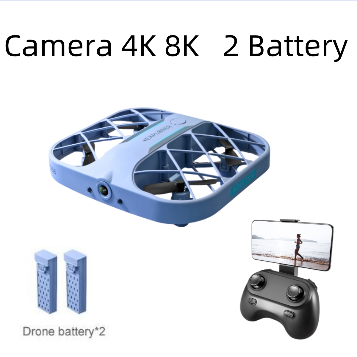 โดรน JJRC H107 FPV RC พร้อมแบต - Drone Battery Box บทวิจารณ์และราคา